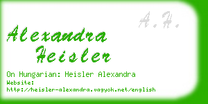 alexandra heisler business card